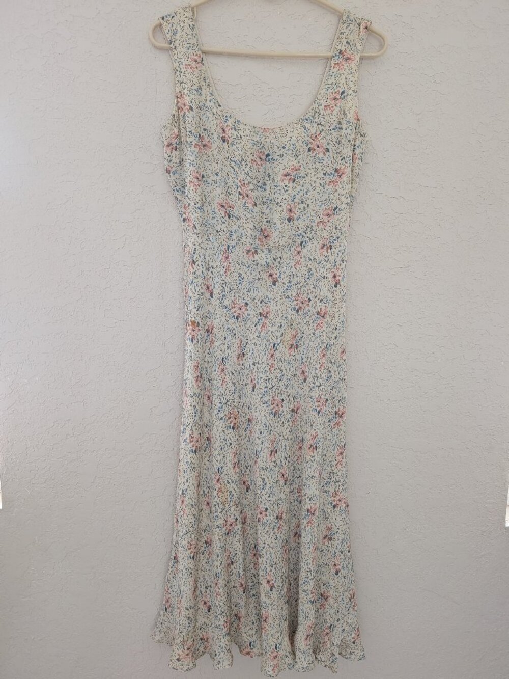 Vintage Lauren Ralph Lauren 100% Silk Maxi Dress Size 8